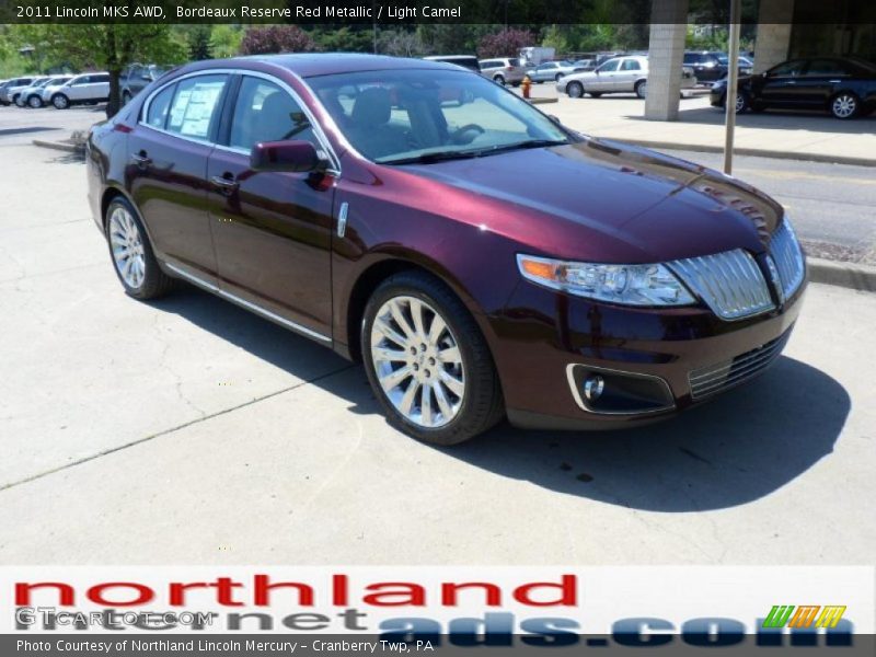 Bordeaux Reserve Red Metallic / Light Camel 2011 Lincoln MKS AWD