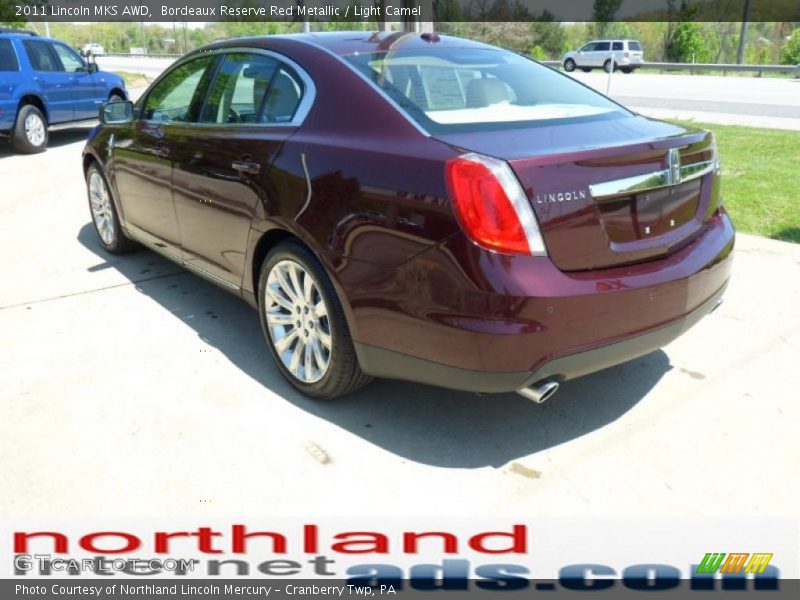 Bordeaux Reserve Red Metallic / Light Camel 2011 Lincoln MKS AWD