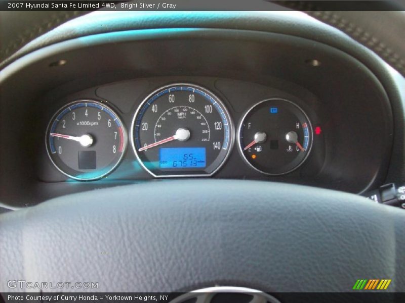 Bright Silver / Gray 2007 Hyundai Santa Fe Limited 4WD