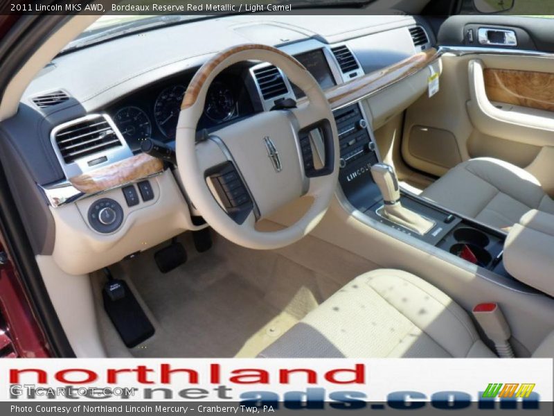 Bordeaux Reserve Red Metallic / Light Camel 2011 Lincoln MKS AWD