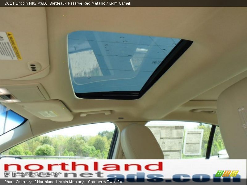 Bordeaux Reserve Red Metallic / Light Camel 2011 Lincoln MKS AWD