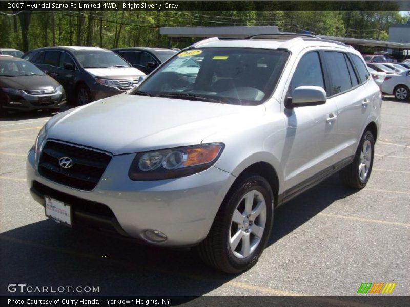 Bright Silver / Gray 2007 Hyundai Santa Fe Limited 4WD