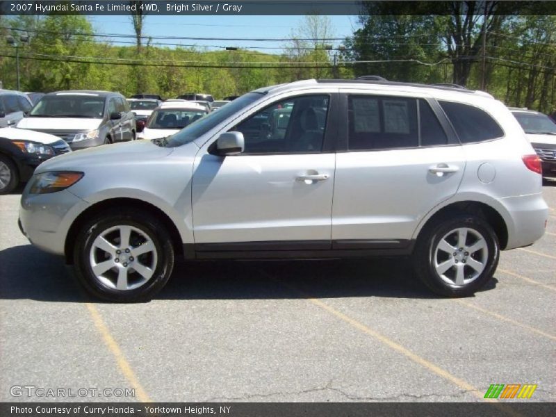 Bright Silver / Gray 2007 Hyundai Santa Fe Limited 4WD