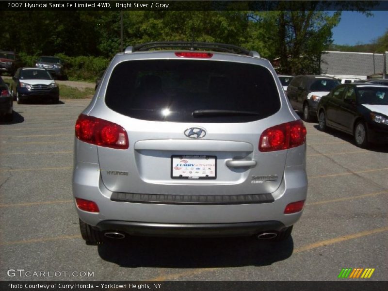 Bright Silver / Gray 2007 Hyundai Santa Fe Limited 4WD
