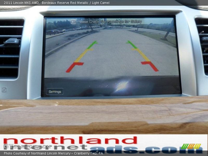 Bordeaux Reserve Red Metallic / Light Camel 2011 Lincoln MKS AWD