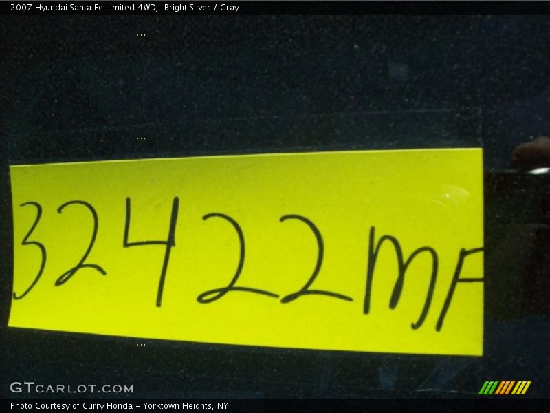Bright Silver / Gray 2007 Hyundai Santa Fe Limited 4WD