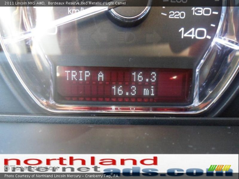 Bordeaux Reserve Red Metallic / Light Camel 2011 Lincoln MKS AWD