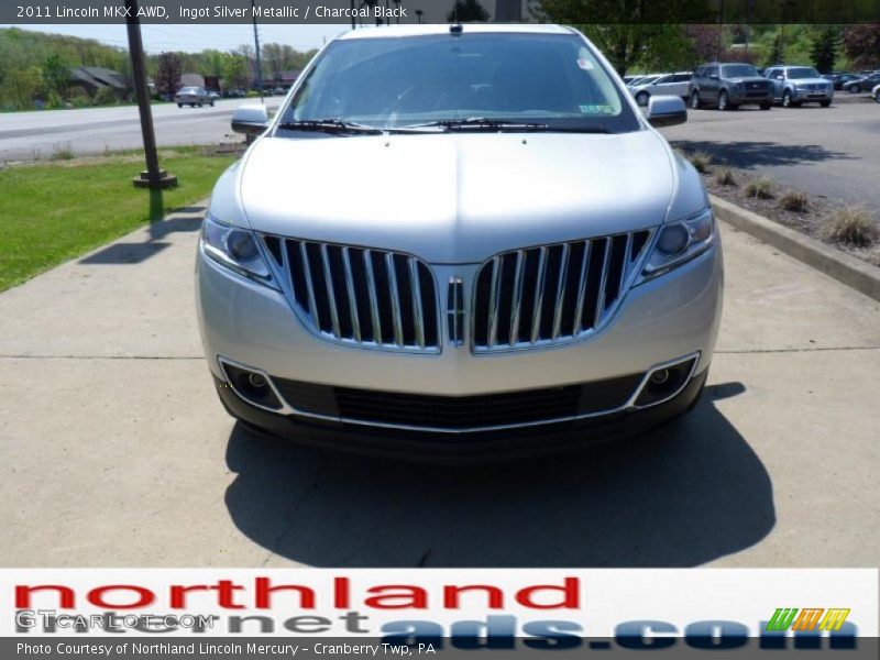 Ingot Silver Metallic / Charcoal Black 2011 Lincoln MKX AWD