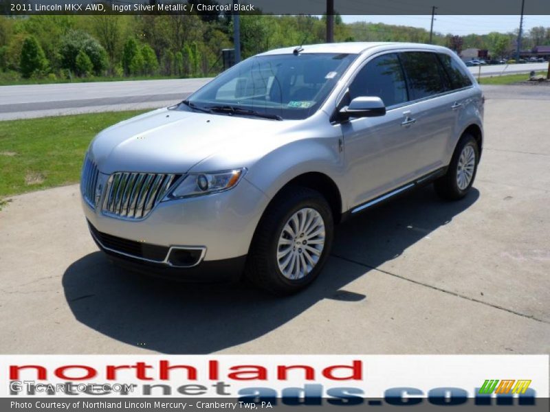Ingot Silver Metallic / Charcoal Black 2011 Lincoln MKX AWD