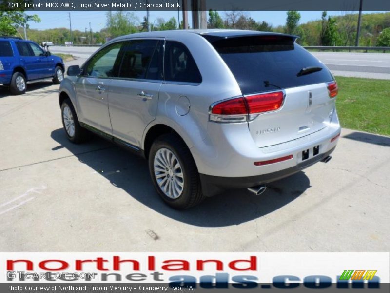 Ingot Silver Metallic / Charcoal Black 2011 Lincoln MKX AWD