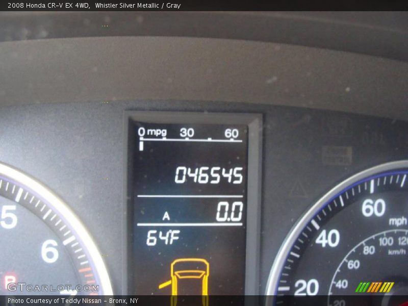 Whistler Silver Metallic / Gray 2008 Honda CR-V EX 4WD
