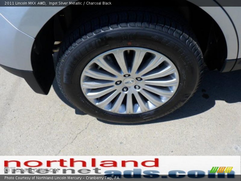 Ingot Silver Metallic / Charcoal Black 2011 Lincoln MKX AWD