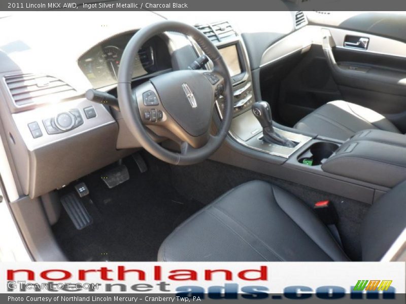 Ingot Silver Metallic / Charcoal Black 2011 Lincoln MKX AWD
