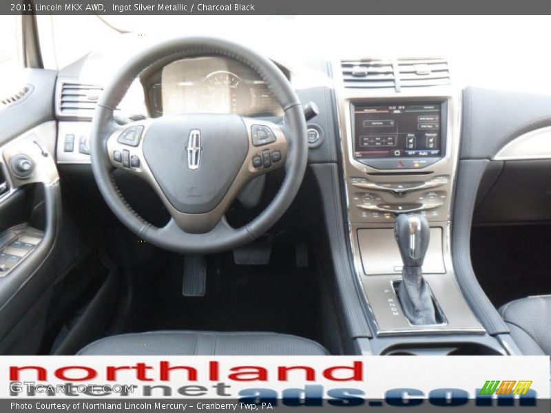 Ingot Silver Metallic / Charcoal Black 2011 Lincoln MKX AWD