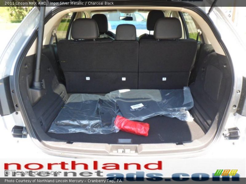 Ingot Silver Metallic / Charcoal Black 2011 Lincoln MKX AWD