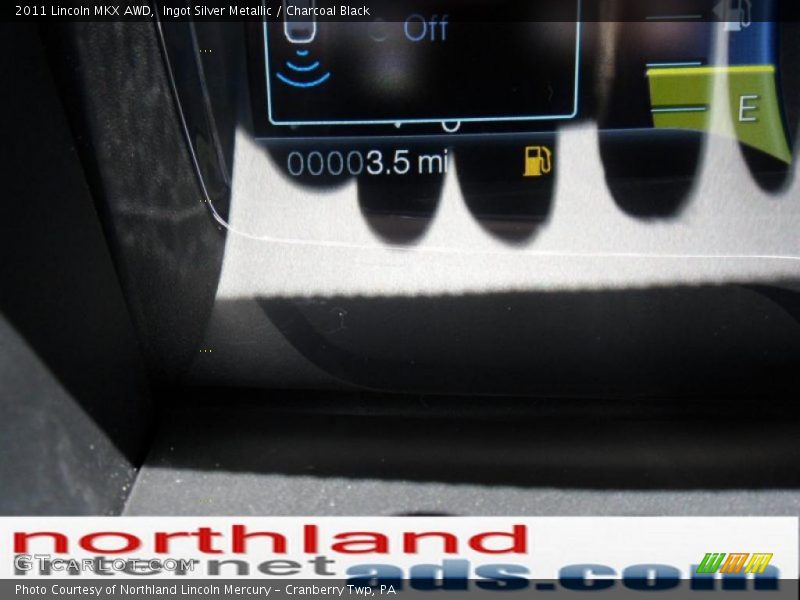 Ingot Silver Metallic / Charcoal Black 2011 Lincoln MKX AWD