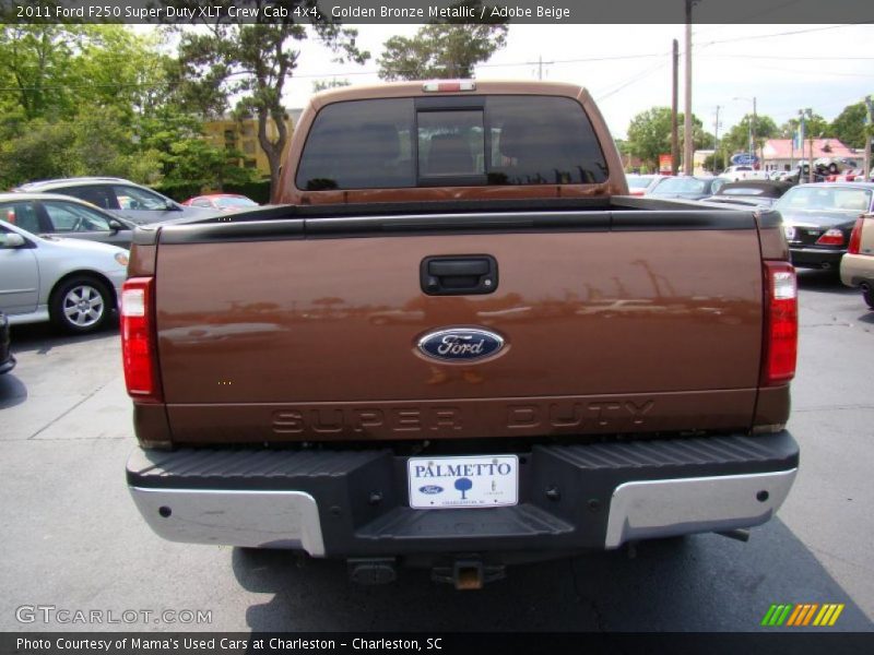 Golden Bronze Metallic / Adobe Beige 2011 Ford F250 Super Duty XLT Crew Cab 4x4