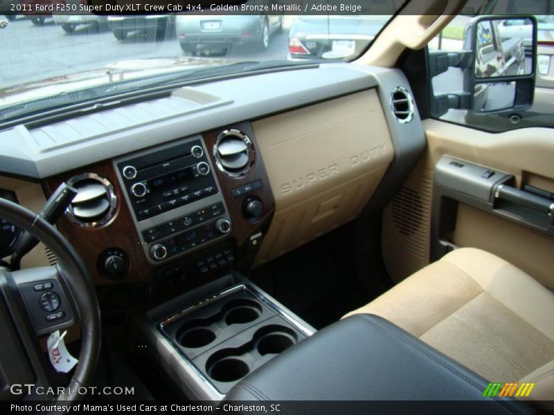 Golden Bronze Metallic / Adobe Beige 2011 Ford F250 Super Duty XLT Crew Cab 4x4