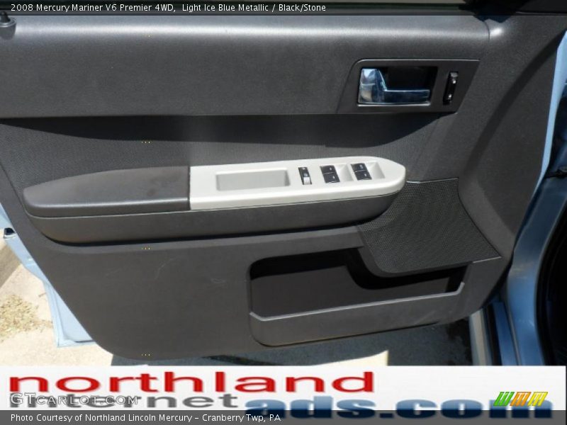 Light Ice Blue Metallic / Black/Stone 2008 Mercury Mariner V6 Premier 4WD