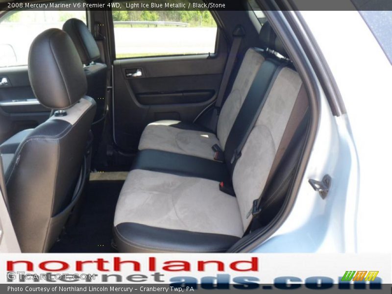 Light Ice Blue Metallic / Black/Stone 2008 Mercury Mariner V6 Premier 4WD