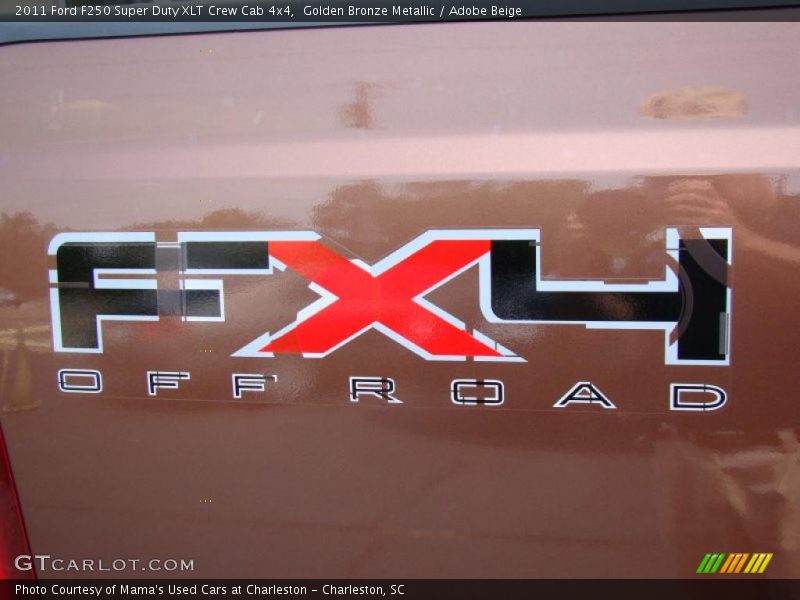 Golden Bronze Metallic / Adobe Beige 2011 Ford F250 Super Duty XLT Crew Cab 4x4