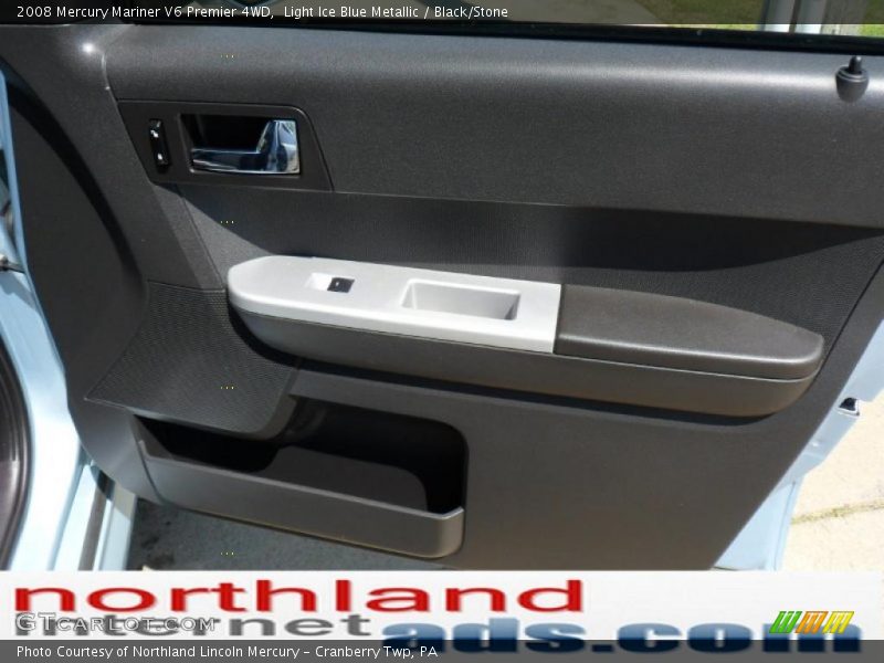 Light Ice Blue Metallic / Black/Stone 2008 Mercury Mariner V6 Premier 4WD