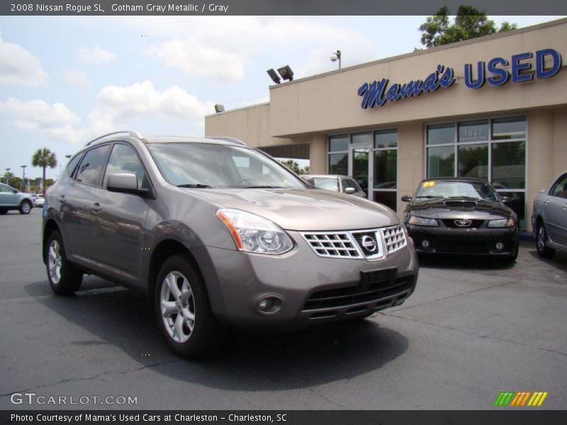 Gotham Gray Metallic / Gray 2008 Nissan Rogue SL