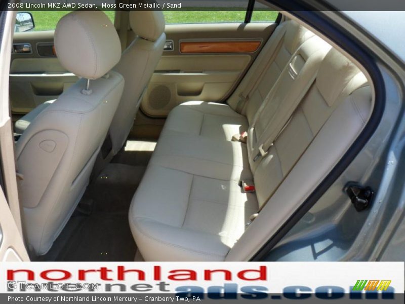 Moss Green Metallic / Sand 2008 Lincoln MKZ AWD Sedan
