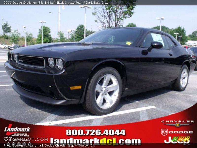 Brilliant Black Crystal Pearl / Dark Slate Gray 2011 Dodge Challenger SE