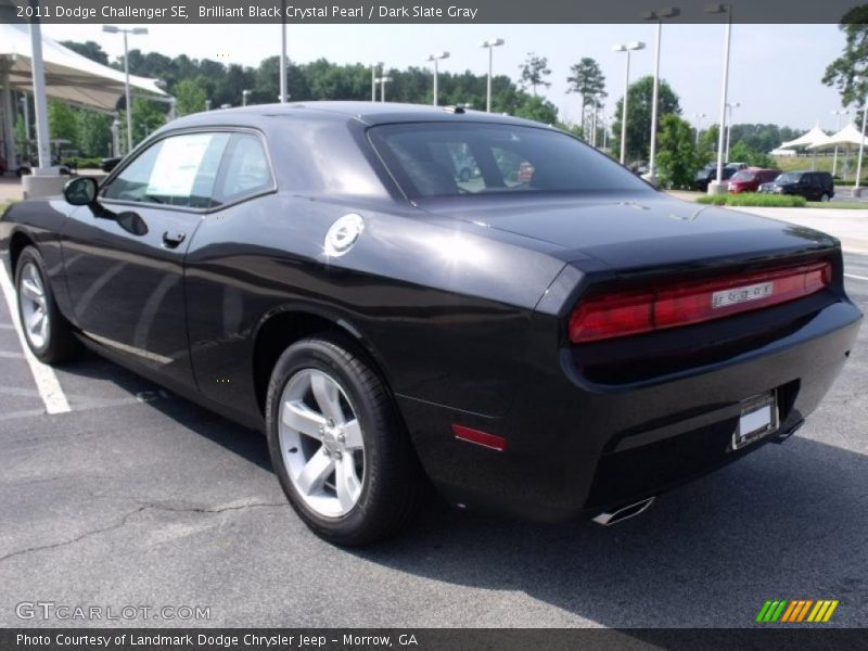 Brilliant Black Crystal Pearl / Dark Slate Gray 2011 Dodge Challenger SE