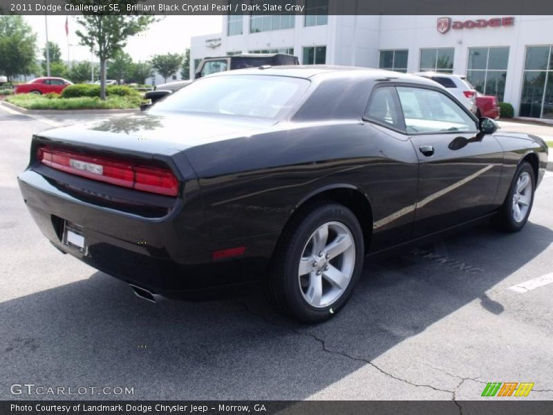 Brilliant Black Crystal Pearl / Dark Slate Gray 2011 Dodge Challenger SE