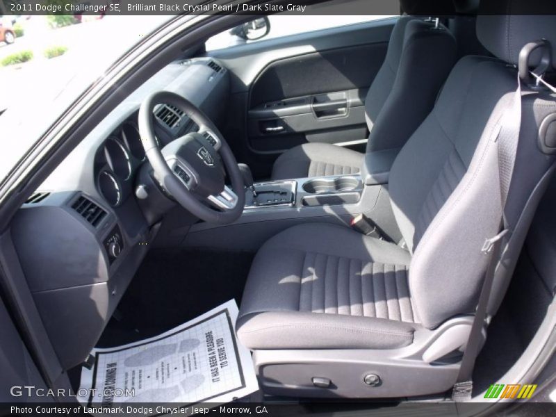 Brilliant Black Crystal Pearl / Dark Slate Gray 2011 Dodge Challenger SE