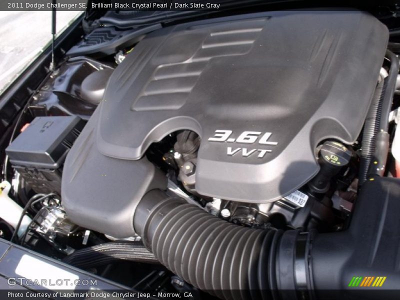 Brilliant Black Crystal Pearl / Dark Slate Gray 2011 Dodge Challenger SE