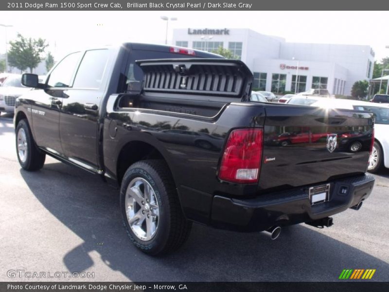 Brilliant Black Crystal Pearl / Dark Slate Gray 2011 Dodge Ram 1500 Sport Crew Cab