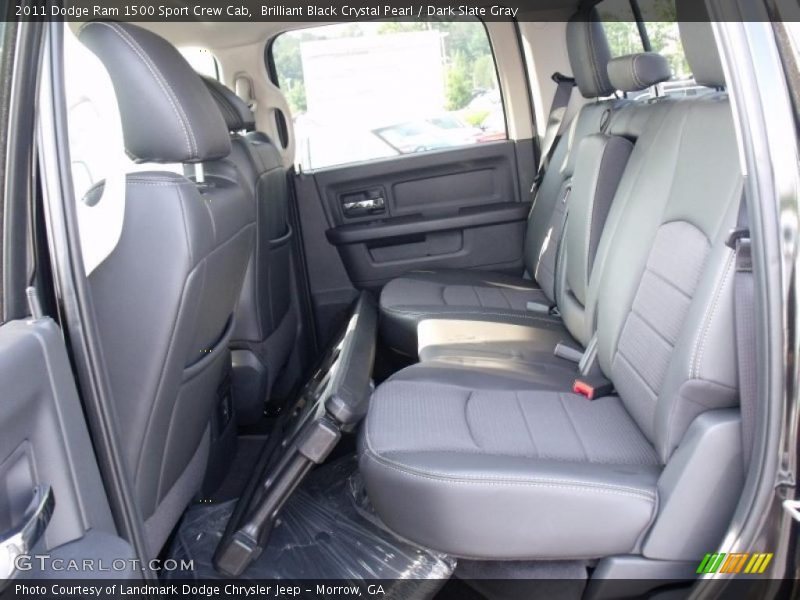 Brilliant Black Crystal Pearl / Dark Slate Gray 2011 Dodge Ram 1500 Sport Crew Cab