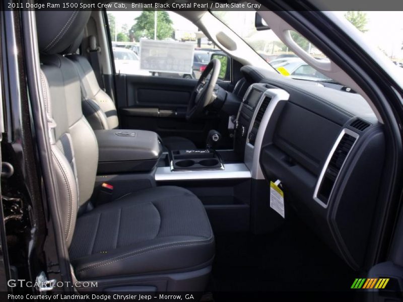 Brilliant Black Crystal Pearl / Dark Slate Gray 2011 Dodge Ram 1500 Sport Crew Cab