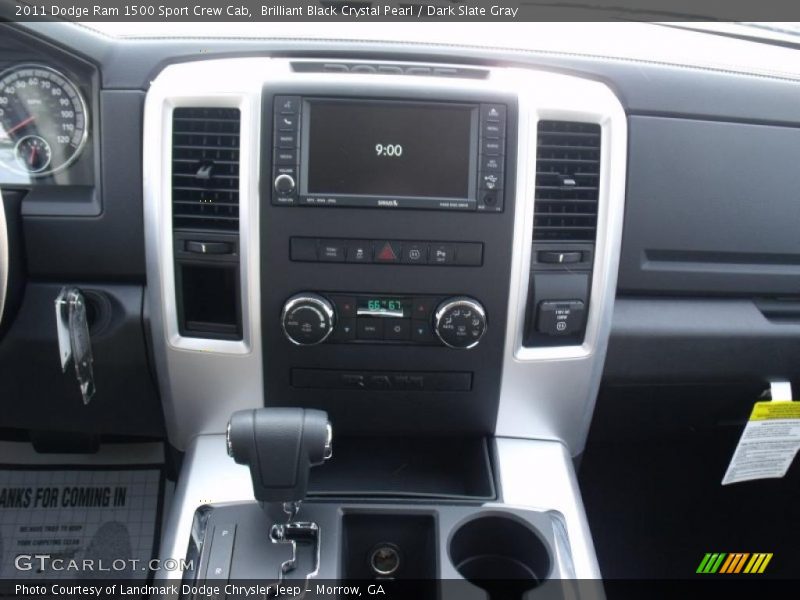 Brilliant Black Crystal Pearl / Dark Slate Gray 2011 Dodge Ram 1500 Sport Crew Cab