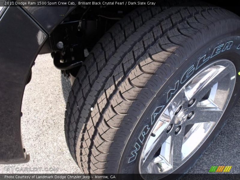 Brilliant Black Crystal Pearl / Dark Slate Gray 2011 Dodge Ram 1500 Sport Crew Cab
