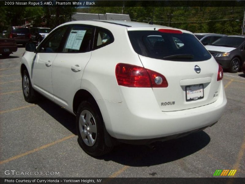 Phantom White / Black 2009 Nissan Rogue S AWD