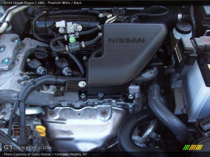 Phantom White / Black 2009 Nissan Rogue S AWD