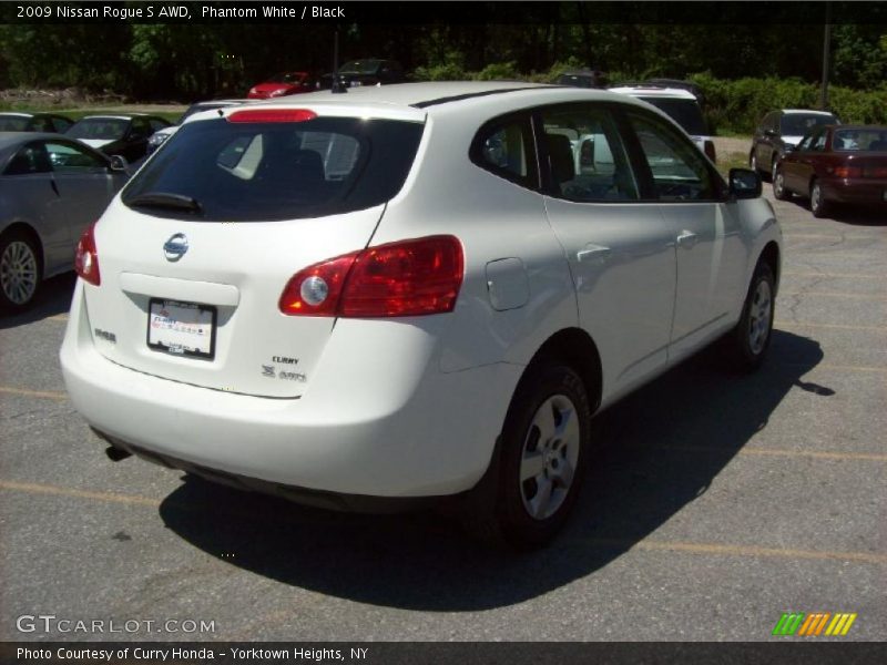Phantom White / Black 2009 Nissan Rogue S AWD