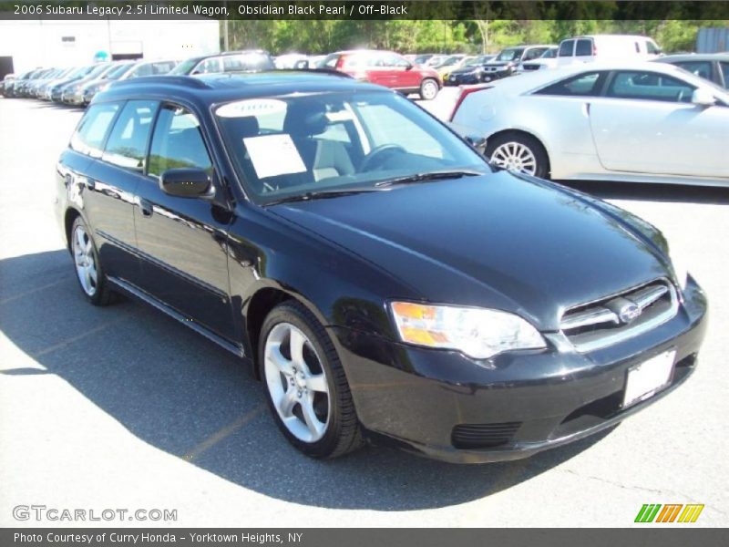 Obsidian Black Pearl / Off-Black 2006 Subaru Legacy 2.5i Limited Wagon