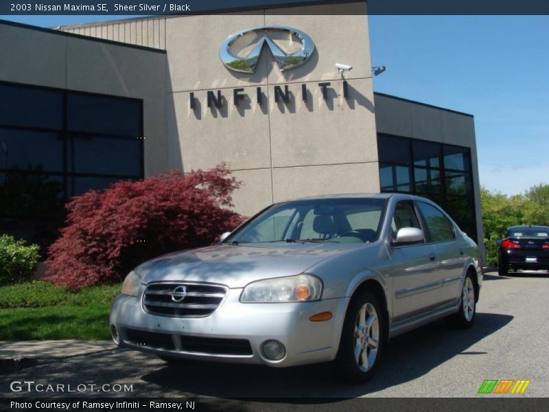 Sheer Silver / Black 2003 Nissan Maxima SE