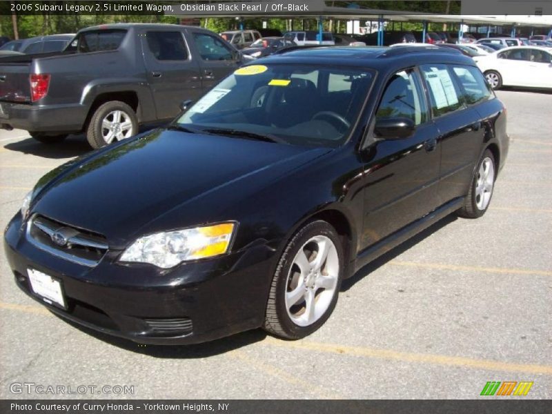 Obsidian Black Pearl / Off-Black 2006 Subaru Legacy 2.5i Limited Wagon