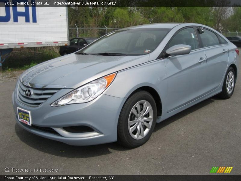 Iridescent Silver Blue Metallic / Gray 2011 Hyundai Sonata GLS