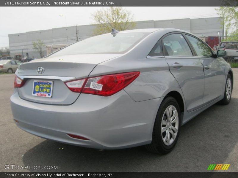Iridescent Silver Blue Metallic / Gray 2011 Hyundai Sonata GLS