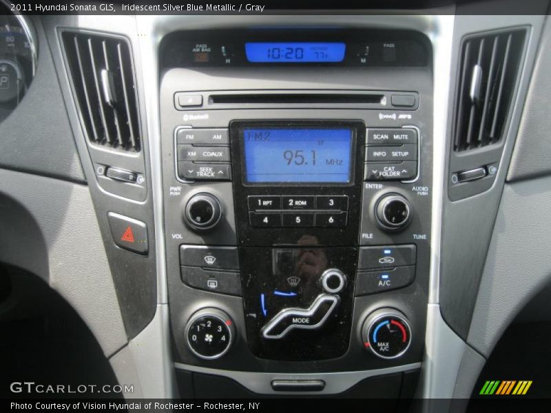 Iridescent Silver Blue Metallic / Gray 2011 Hyundai Sonata GLS