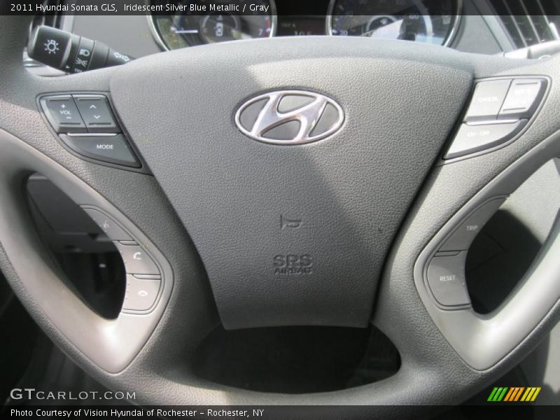 Iridescent Silver Blue Metallic / Gray 2011 Hyundai Sonata GLS