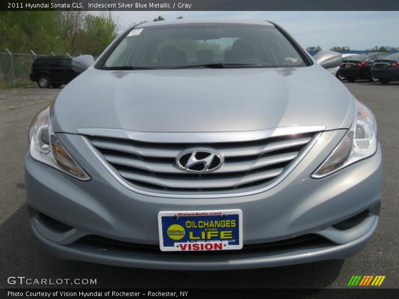 Iridescent Silver Blue Metallic / Gray 2011 Hyundai Sonata GLS