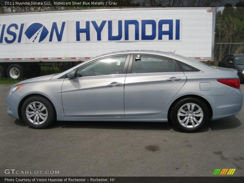 Iridescent Silver Blue Metallic / Gray 2011 Hyundai Sonata GLS
